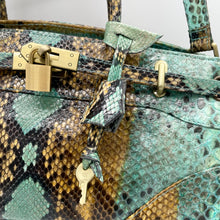 画像をギャラリービューアに読み込む, デコレートパイソンハンドバッグ