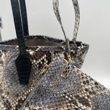 画像をギャラリービューアに読み込む, デコレートパイソン×コブラレザートートバッグ