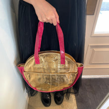 画像をギャラリービューアに読み込む, コブラレザーメタリックトートバッグ