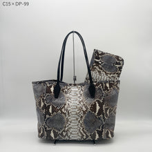 画像をギャラリービューアに読み込む, デコレートパイソン×コブラレザートートバッグ