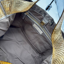 画像をギャラリービューアに読み込む, コブラレザーメタリックトートバッグ