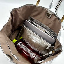 画像をギャラリービューアに読み込む, コブラレザーメタリックトートバッグ