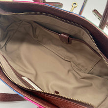 画像をギャラリービューアに読み込む, スネークレザーパッチワークハンドバッグ