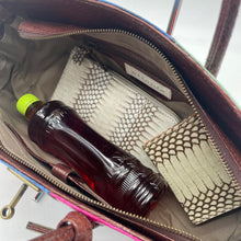 画像をギャラリービューアに読み込む, スネークレザーパッチワークハンドバッグ