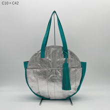 画像をギャラリービューアに読み込む, コブラレザーメタリックトートバッグ