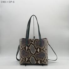 画像をギャラリービューアに読み込む, デコレートパイソン×コブラレザートートバッグ