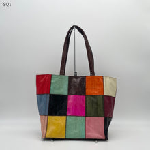 画像をギャラリービューアに読み込む, スネークレザーパッチワークトートバッグ